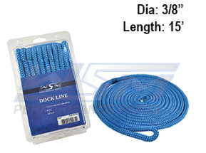 Docking Line Blue 9.5mm X 4.6M (3/8" X 15 Ft)