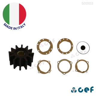 Impeller Jabsco 18838-0001 Sherwood 9959K Volvo Petrol AQ200-255, JMP 7192K