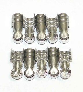 Plug Wire Terminal  Stainless (10 Pack)