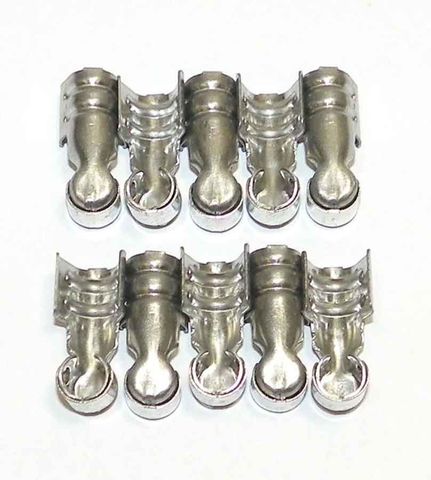 Plug Wire Terminal  Stainless (10 Pack)