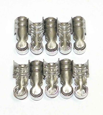 Plug Wire Terminal  Stainless (10 Pack)