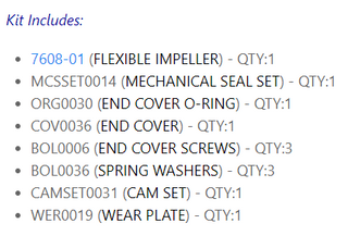 Minor Kit - JPR-S7630, S7627, S7632, S7608 & S7619 JMP Only