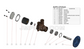 Crank Mounted Engine Cooling Seawater Pump