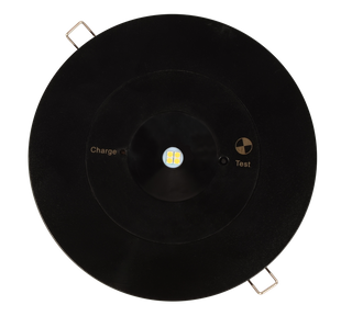 3W LED D/light spotfire, Black