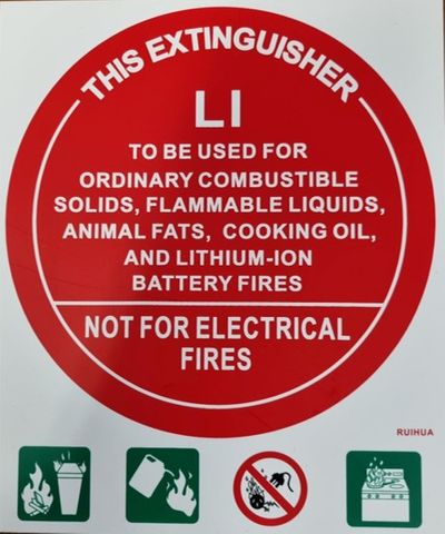 Lithium ID sign