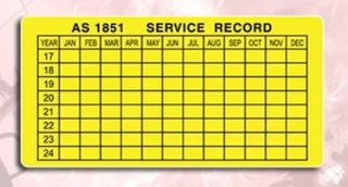 Service Tag Self Adhesive