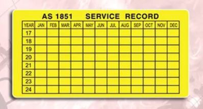 Service Tag Self Adhesive