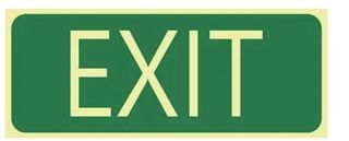 Exit sign S/Adhesive 285x140