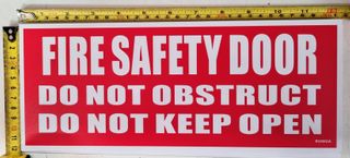 self adhesive fire safety door