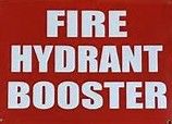 Hydrant Booster Sign 300 x 230