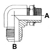1.5/8" UNO M X 1.5/8" JIC M 90 DEG ELBOW ST ADPTR ADJ SC STST