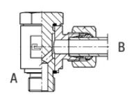 1/2" BSPP M X M24X1.5 (16S) METRIC M BANJO CPLG STL