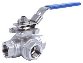 1" BSPP F X 1" BSPP F STR BALL VALVE L PORT STST
