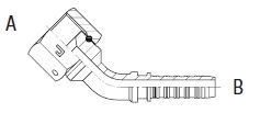 1" 45 SWEPT TAIL X 1.5/16 JICFSV
