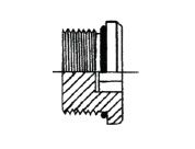 1.5/8" UNO M STR PLUG STST