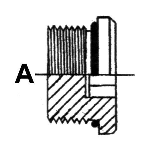 9/16" UNO M STR PLUG STL