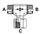 1.7/16" ORFS M X 1.7/16" ORFS M X 1.7/16" ORFS F TEE ST ADPTR SWVL STL