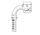 M30x2.0 METRIC F X 3/4 " HT (22L) 90 DEG HOSE TAIL SWVL STL