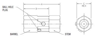 1.1/4" BSPP F/F STRAIGHT SWIVEL 4000 PSI