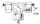 1.1/2" BSPP F X 1.1/2" BSPP F X 1.1/2" BSPP F TEE ST ADPTR SWVL SC STL