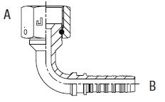 1" 90 SWEPT TAIL X 1.5/16 JICFSV