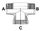 3/4" BSPP M X 3/4" BSPP M X 3/4" BSPP F TEE ST ADPTR SWVL STL