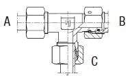 M20X1.5 METRIC M X M20X1.5 (12S) METRIC F RUN TEE STL