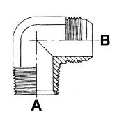 1/2" BSPT M X 1.1/16" JIC M 90 DEG ELBOW ST ADPTR SC STST