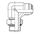 M16X1.5 METRIC M X 3/4" JIC M 90 DEG ELBOW ST ADPTR ADJ SC STL