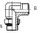 1.1/2" BSPP M X 1.11/16" ORFS M 90 DEG ELBOW ST ADPTR ADJ STL