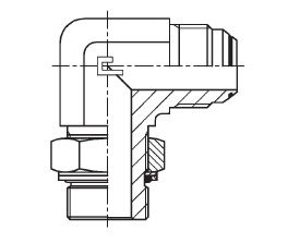 M10X1.0 METRIC M X 7/16" JIC M 90 DEG ELBOW ST ADPTR ADJ SC STL