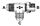 3/4" JIC M X 1/2" BSPP M X 3/4" JIC M TEE ST ADPTR ADJ SC STL