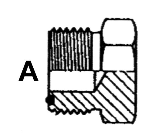 11/16" ORFS F STR PLUG STL