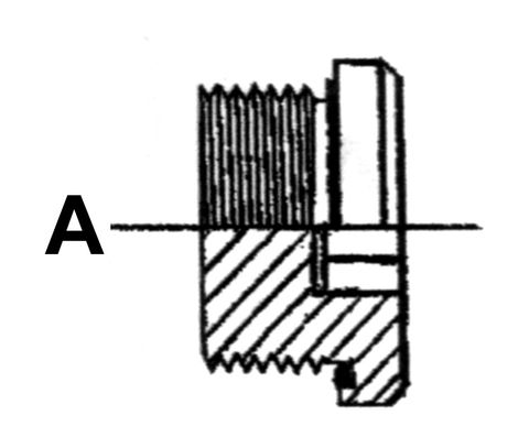 1" BSPP M STR PLUG STL