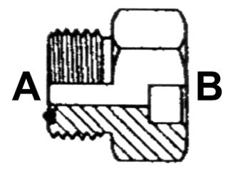 1.7/16" ORFS M X 1.1/4" T/W STR ADPTR STL