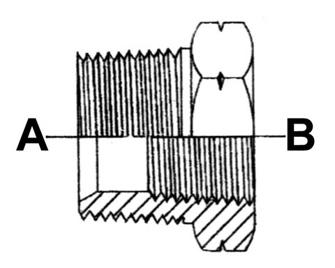 1 NPT X 1/2 NTPF REDUCING BUSH