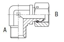 1.1/4" BSPP M X 1.1/4" BSPP F 90 DEG ELBOW ST ADPTR SWVL SC STL