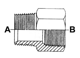 1 BSPT X 3/8 BSPT REDUCING BUSH