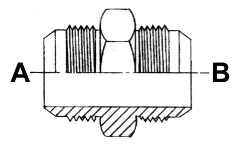1.1/16" JIC M X 1.1/16" JIC M STR ADPTR SC STL