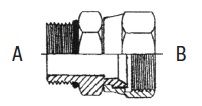1.1/16 " UNO M X 1.1/16 " JIC F STR ADPTR SWVL STL