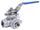 3/8" BSPP F X 3/8" BSPP M STR BALL VALVE T PORT STST
