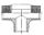 1/2" BSPP M X BSPT M X BSPP M TEE ST ADPTR STST