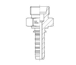 M36x2.0 METRIC M X 3/4 " HT (25S) STR HOSE TAIL STL