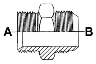 1/2 BSPPD X 9/16 JIC ADAPTOR