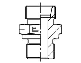 1/2" BSPP M X M24X1.5 (16S) METRIC M STR ADPTR STL