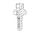 1/4 " BSPP M X 1/4 " HT STR HOSE TAIL STL