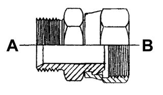 1" BSPP M X 3/4" BSPP F STR ADPTR SWVL SC STL