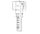 M18x1.5 METRIC F X 3/8 " HT (12L) STR HOSE TAIL SWVL STL