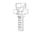 M16x1.5 METRIC M X 1/4 " HT (8S) STR HOSE TAIL STL