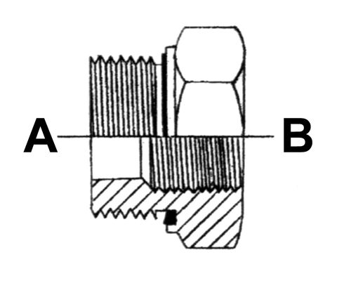 1.1/2" BSPP M X 1.1/4" BSPP F STR ADPTR STL